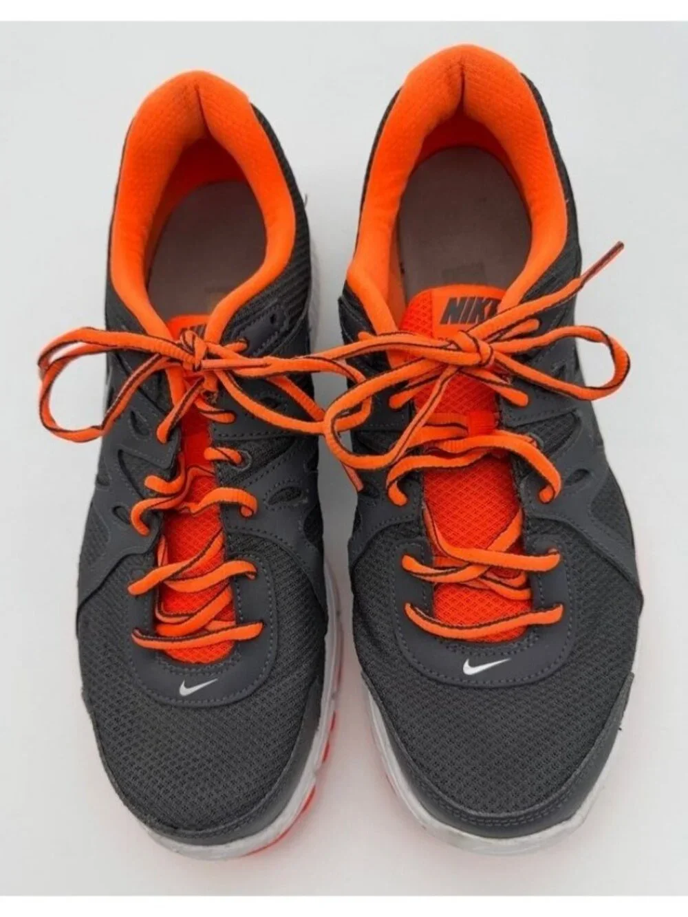 Nike Revolution 2 Running Shoes Sneakers Gray/Orange 554953-032 Men's Size 11